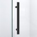 DreamLine Quatra Lux 34 1/4 in. D x 58 3/8 in. W x 72 in. H Frameless Hinged Shower Enclosure in Satin Black - SHEN-1334580-09 - B07H6QYJ9S